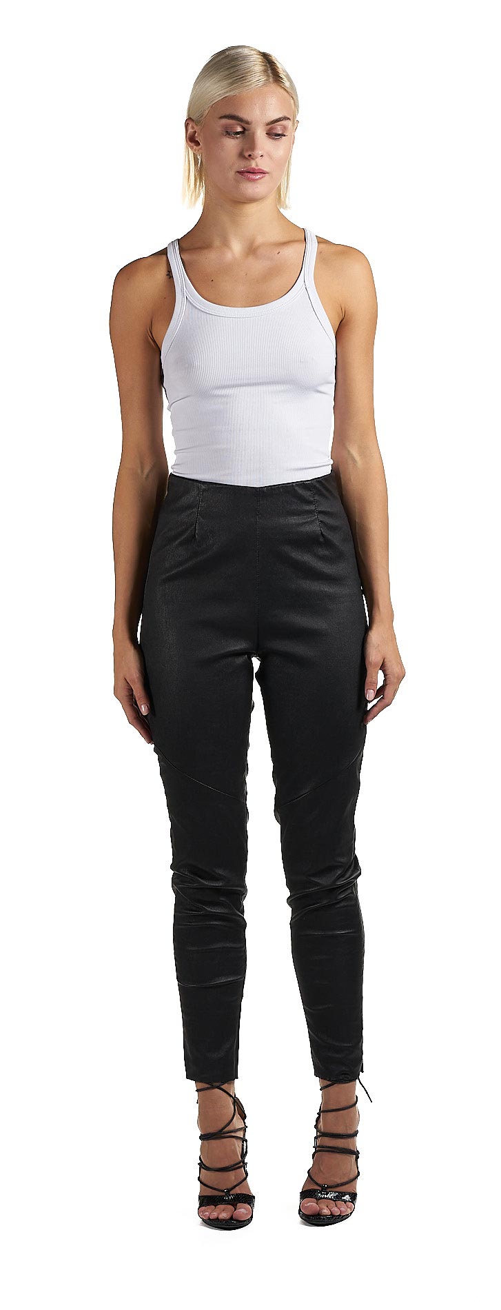 DANIELE BASTA LEATHER AND SILVER JACKET 